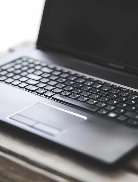  A laptop computer.